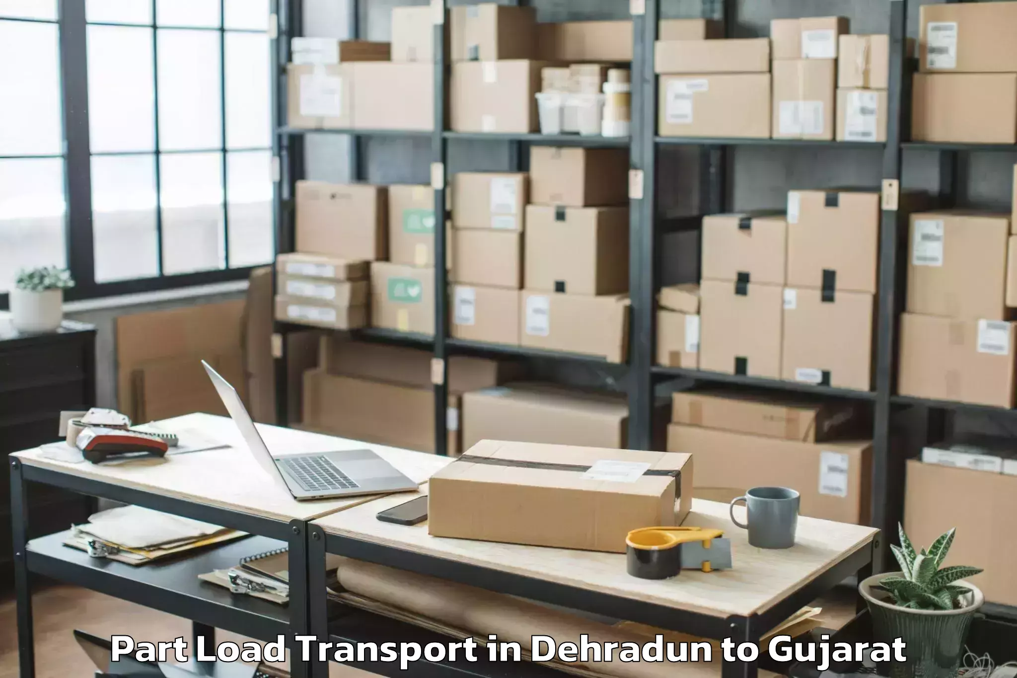 Leading Dehradun to Bavla Part Load Transport Provider